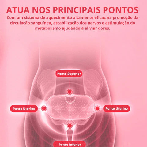 Cinta Térmica Massageadora para Cólicas Menstrual