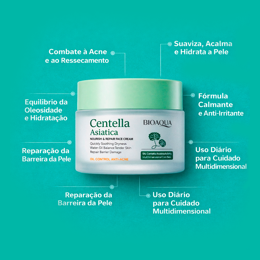 Kit BioAqua Centella - Reparação Total da Pele