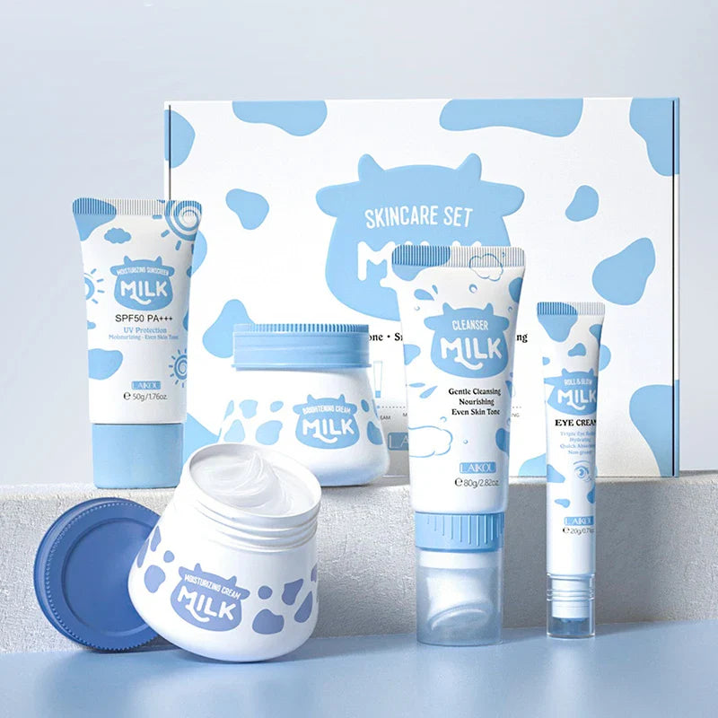 Caring Milk Lotion Cream セット Kit Skin Care Milk - Hidratante & Suavizante Pele [+ PROTETOR