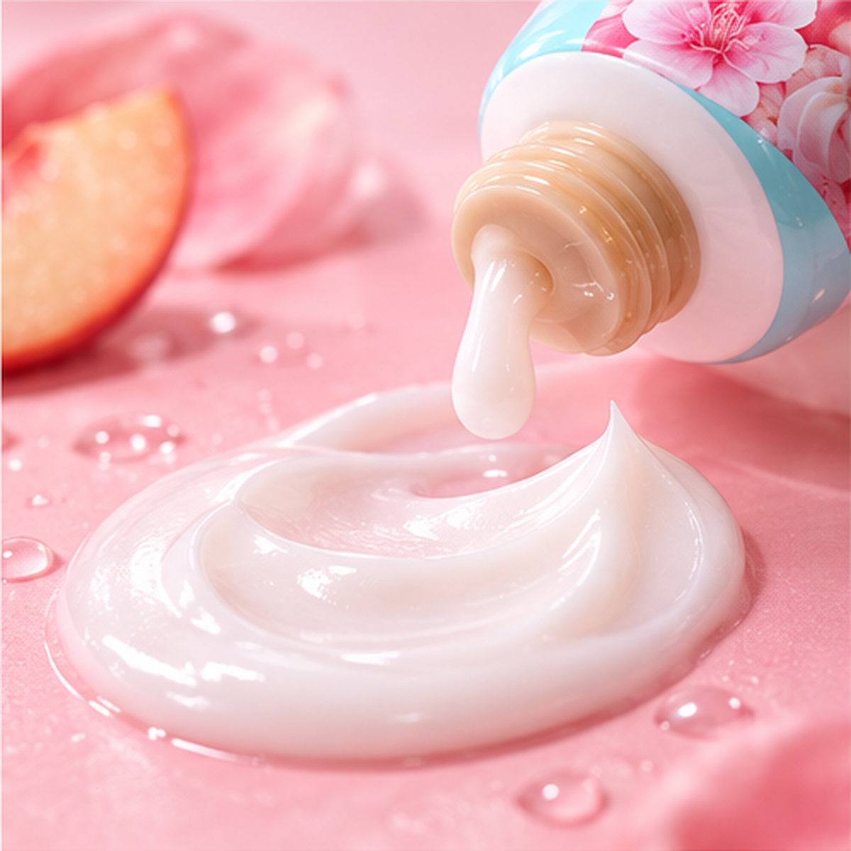 Textura do creme para as mãos