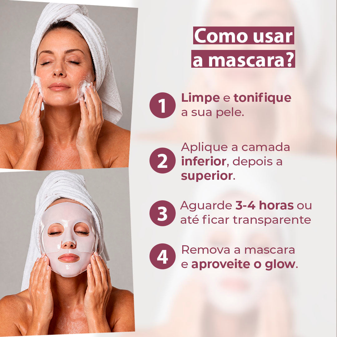 Mascara de colágeno BioAqua - Anti idade & Linha de expressão