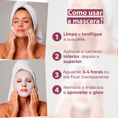 Mascara de colágeno BioAqua - Anti idade & Linha de expressão