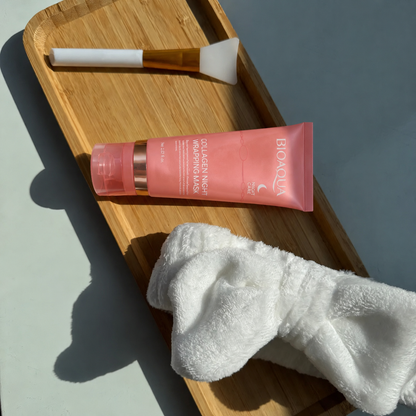 Máscara Facial BioAqua Com Colágeno Para Noite