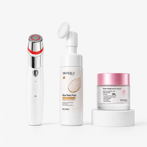 Kit Skincare BioAqua – Limpeza Facial, Hidratação e Rejuvenescimento