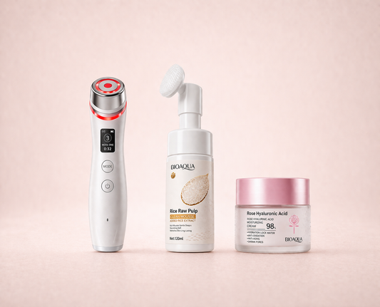 Kit Renovação Facial BioAqua - Limpeza Profunda & Reduz Linhas de Expressões