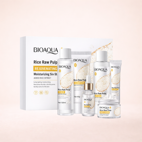 Kit Skincare com Arroz: Hidratação e Revitalização Completa