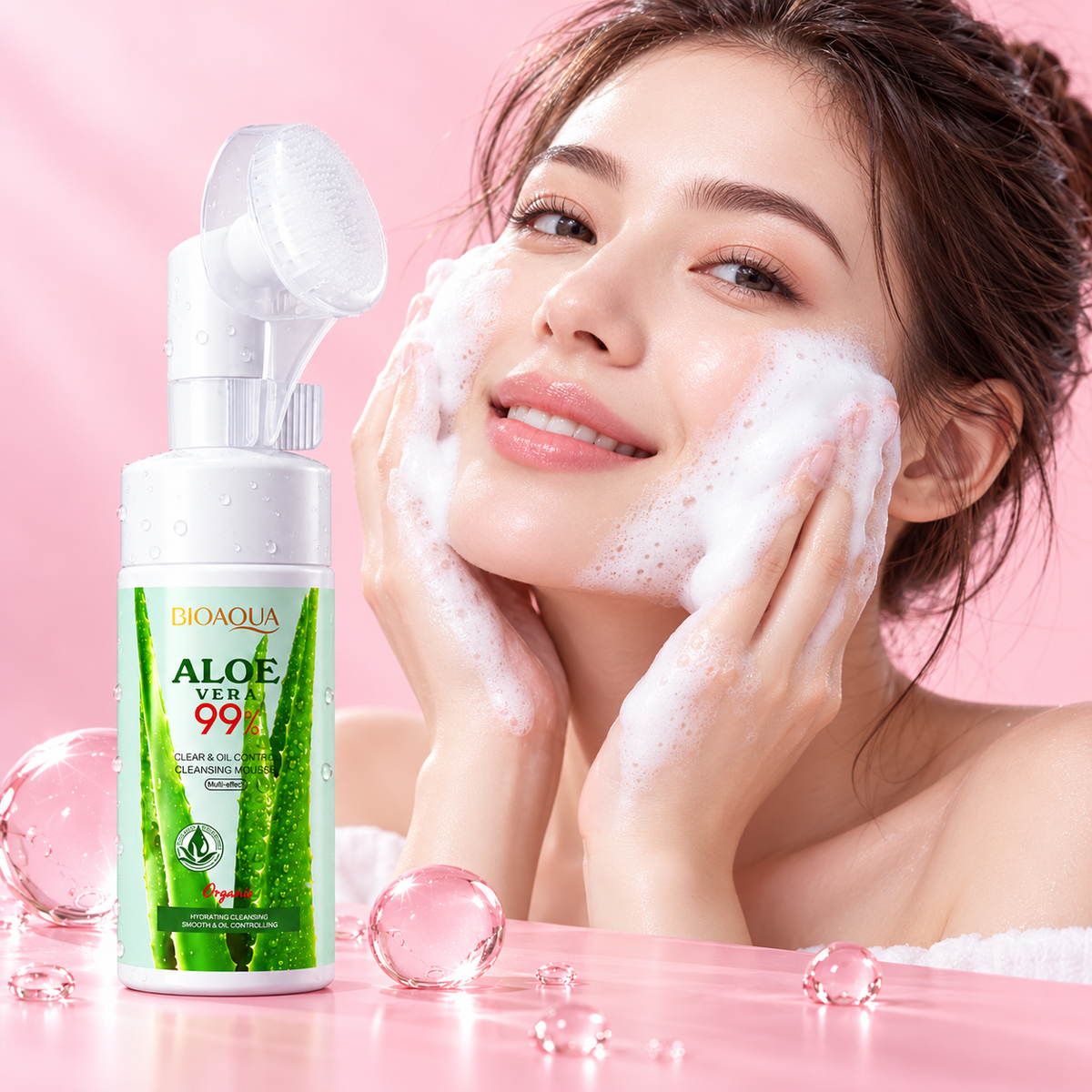 Modo de uso da espuma facial