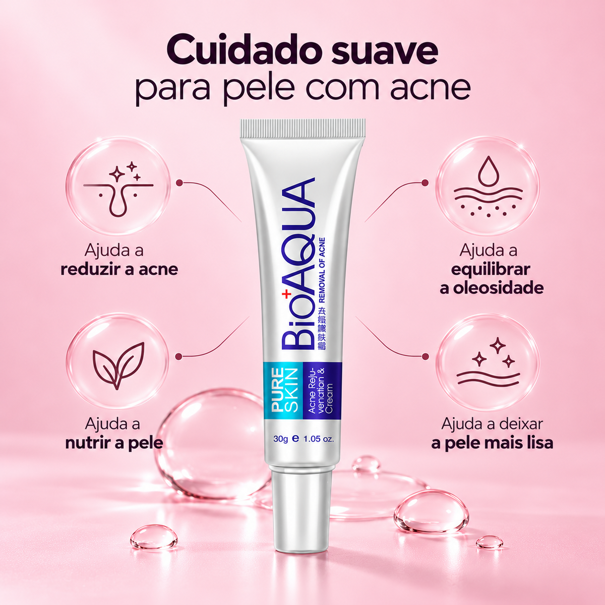 Benefícios do gel Pure Skin