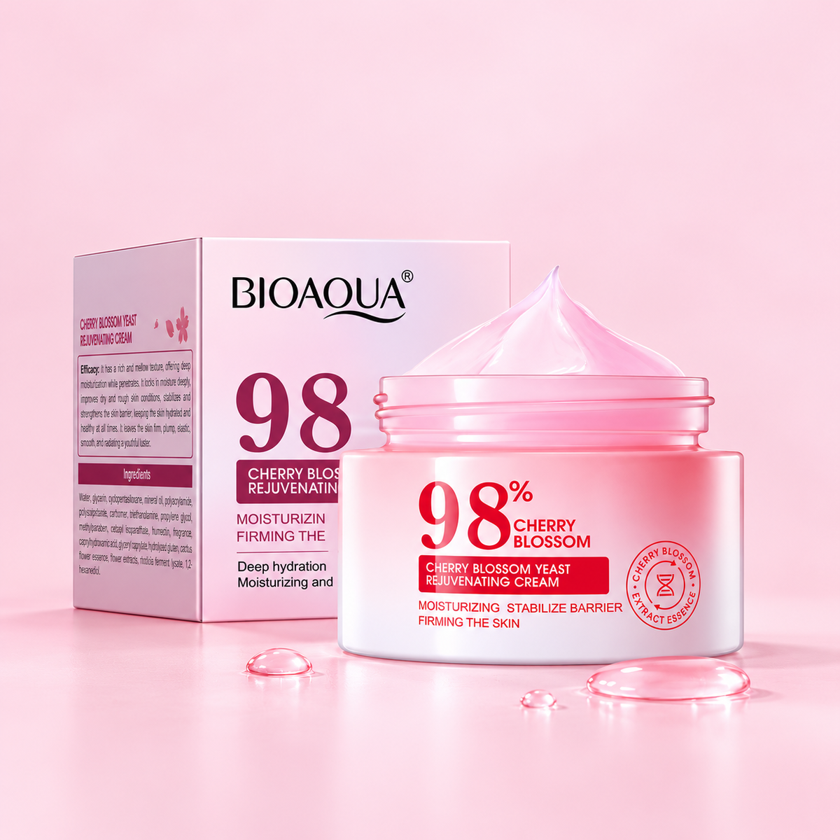 Creme Facial Flor de Cerejeira 98% BioAqua