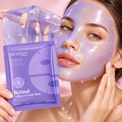 Máscara facial em uso