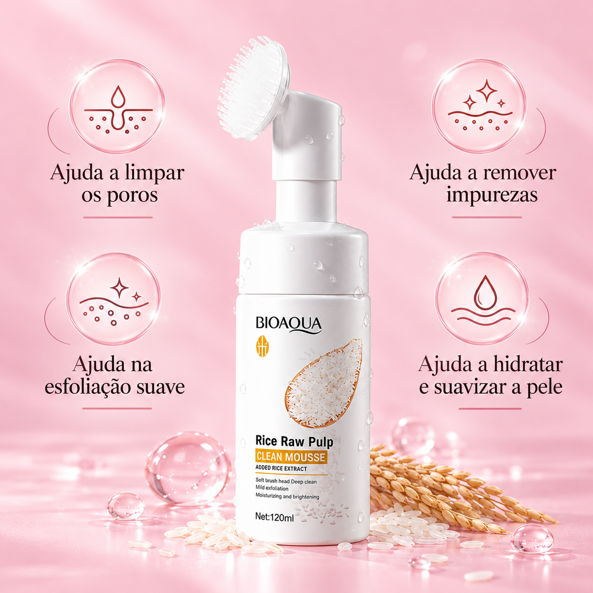 Benefícios da espuma facial