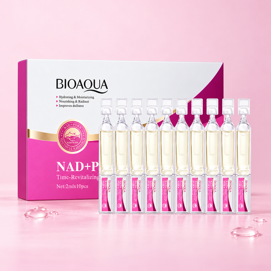 Ampolas Faciais NAD+ e PDRN BioAqua
