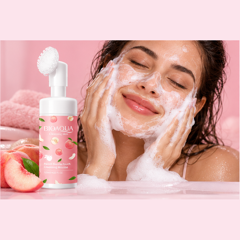 Modo de uso da espuma facial