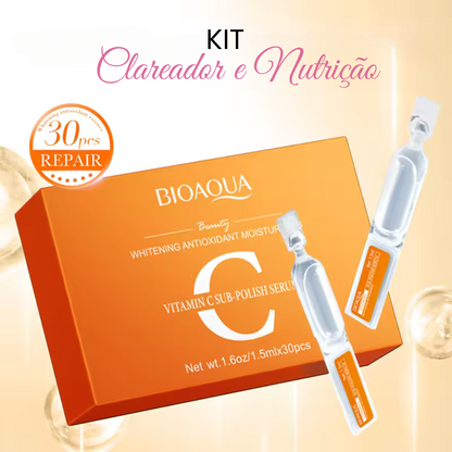BioAqua Beauty - Vitamina C & Ácido Hialurônico  [Pele Lisinha e Hidratada - 30 Unidades]