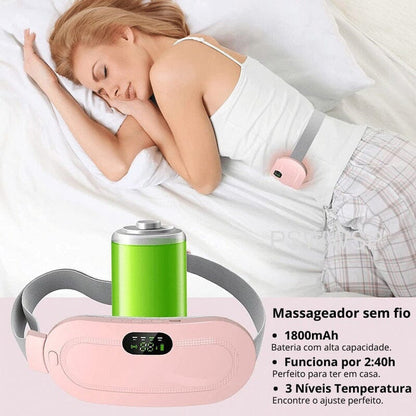 Cinta Térmica Massageadora para Cólicas Menstrual