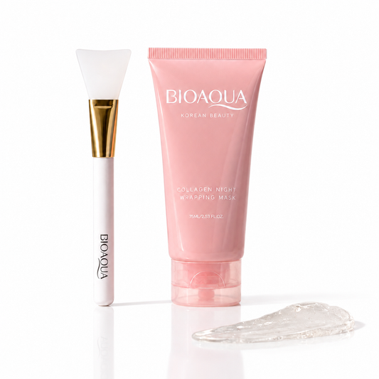Máscara Facial BioAqua Com Colágeno Para Noite